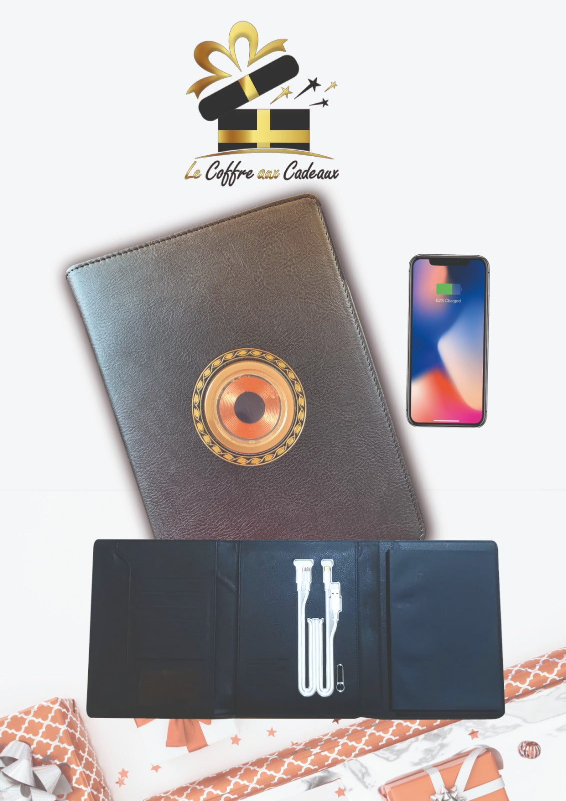 Agenda power bank intégré  trés beau design